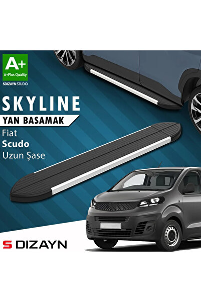 Drs Tuning S-Dizayn Fiat Scudo 3 Skyline Aluminyum Yan Basamak 243 Cm 2020 Üz...