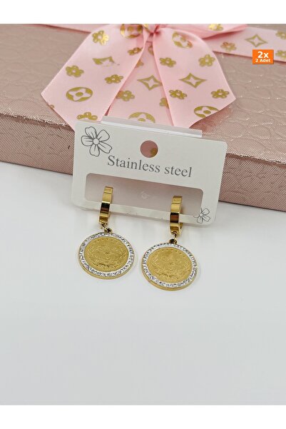 Bozhi Steel Earrings Gold Stylish Gift