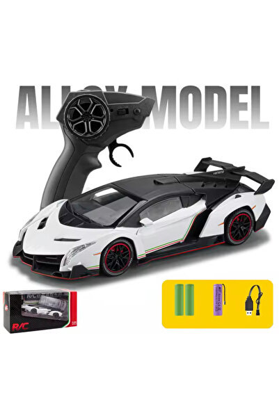 OEM Mașină metalică Lamborghini Veneno cu telecomandă, RC 1:24, lumini și sun...