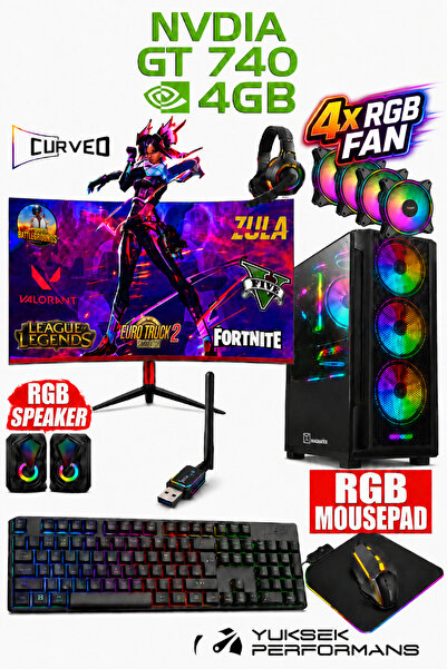 Dmc N10 ( GTA 5 ) I7-3770,16GB RAM,500GB HDD,256GB SSD,4GB GT740,24''Curved O...