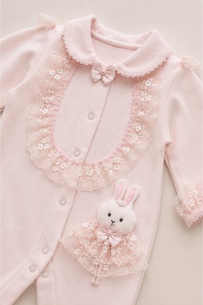 Kardeşler Bebe Lace booties baby girl romper