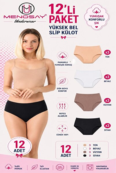 MENOSAY 12'li paket külot