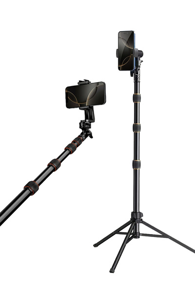 Farway 360° Ayarlanılabilir 4 Kademeli Alüminyum Telefon Tutucu Tripod Monopo...