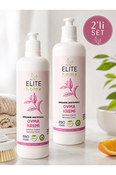 The Elite Home Organik Ve Vegan Sertifikalı Ovma Kremi 900 gr *2 adet Portaka...