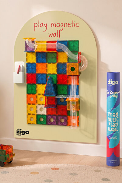 Zigo Toys 60x95cm Çıkarılabilir Manyetik Duvar Panosu – Yapışkanlı Pano, Çocu...