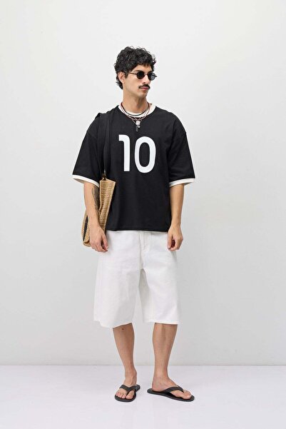 VAMOSCLO Oversize printed t-shirt black