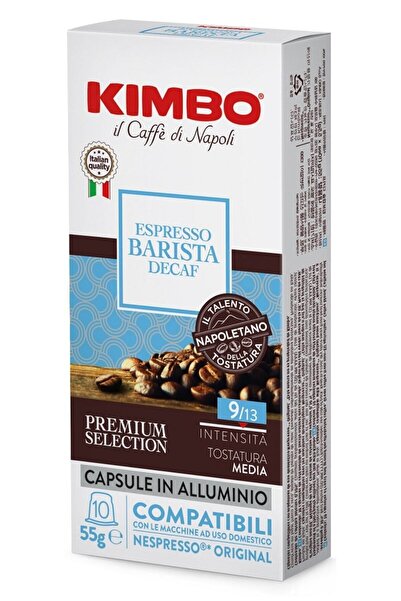Kimbo Decaf Nespresso Uyumlu Kapsül Kahve (ALÜMİNYUM) (10’LU KUTUDA)