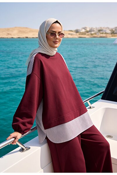ASEL FASHİON Kadın Tesettür Takım Line Gömlekli İkili Takım