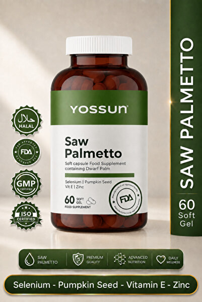 yossun Saw Palmetto Cüce Palmiye Ekstresi Içeren Takviye Edici Gıda