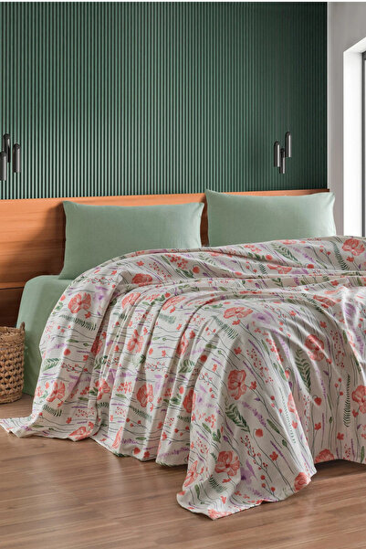Loyal Home طقم بيكيه مزدوج من أبريل مكون من 4 قطع مقاس 200x240 سم