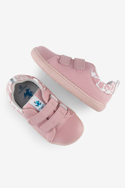 Smart Walker Canvas Play Eco Kids' Barefoot Pink Shoes