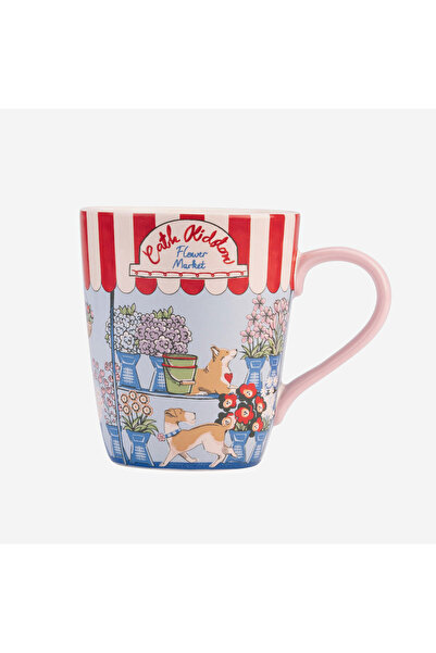 CATH KIDSTON كوب لندن فلاور من الخزف الحجري الأزرق 375 مل
