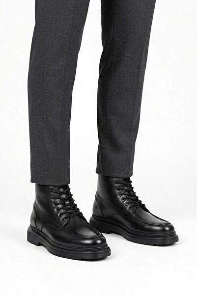 Zerenyus ZRC2529 Premium Lace-up Αδιάβροχες Χειμερινές Ανδρικές Μπότες Μαύρες
