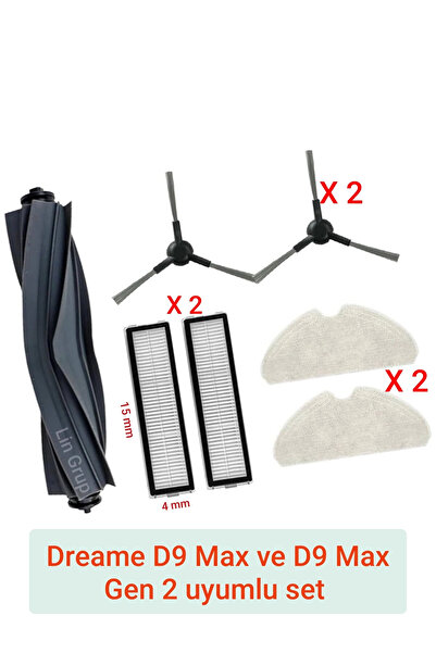 LİN GRUP Piese de schimb compatibile cu Dreame D9 Max și D9 Max Gen 2 RLS5-BL1