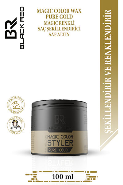 Black Red Renkli Saç Şekillendirici Wax 100ml. Gold
