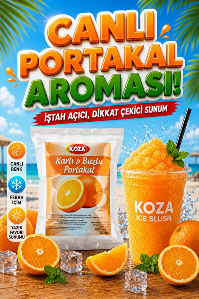 Koza Premium Selection Slush Makinesi Tozu Karlı Buzlu Buzlaş Ice Slush Toz K...