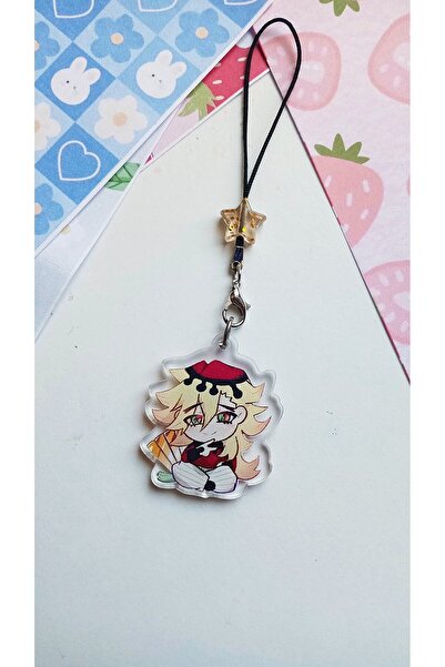 Atölye Moonlit Demon Slayer Douma Telefon Süsü Kimetsu no Yaiba Charm