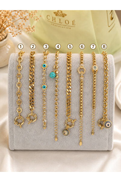 Bade Jewelry FullyDesign 14K Altın Kaplama Kararmaz Bileklik (Beden Kısmından...