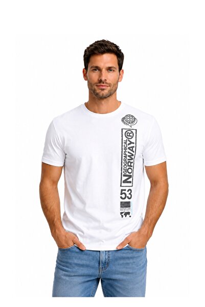 Geographical Norway Tricou JAPON Alb (SZ2935H-GN) Bărbați