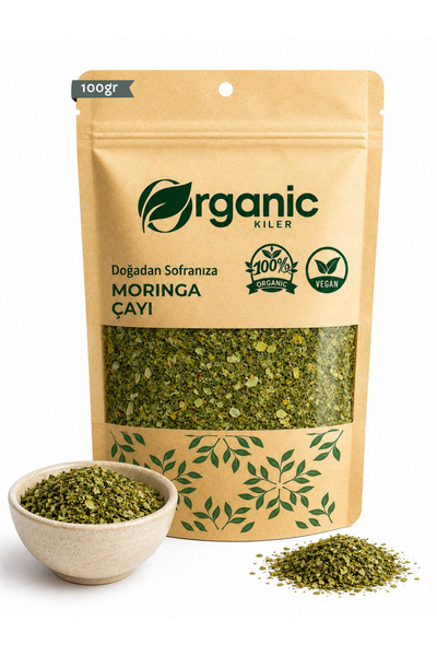 Organik Kiler Doğal Moringa Çayı 100gr – Moringa Yaprağı Bitki Çayı l Doğal &...