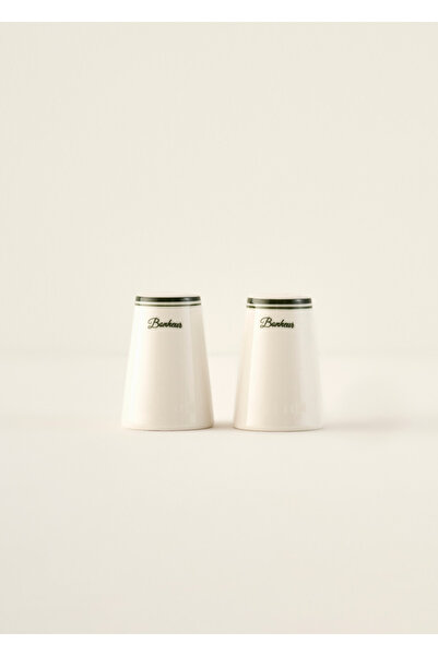 Bella Maison Bonheur Porselen Tuzluk-Biberlik Seti Yeşil (8 cm)