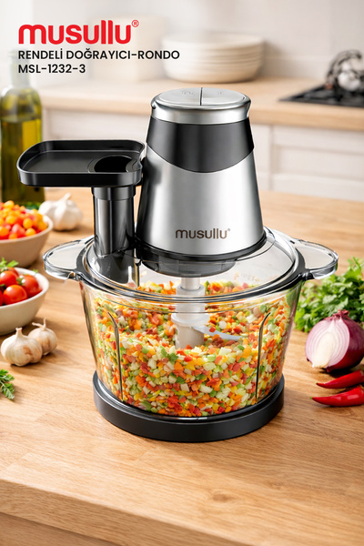 Musullu RONDO DOĞRAYICI - 3 Litre (Rendeli) 1232-3