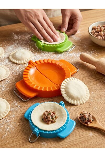 Generic 3-Piece Ravioli Mold Raw Pastry Ravioli Poğaç Pastry Dough Mold Set C...