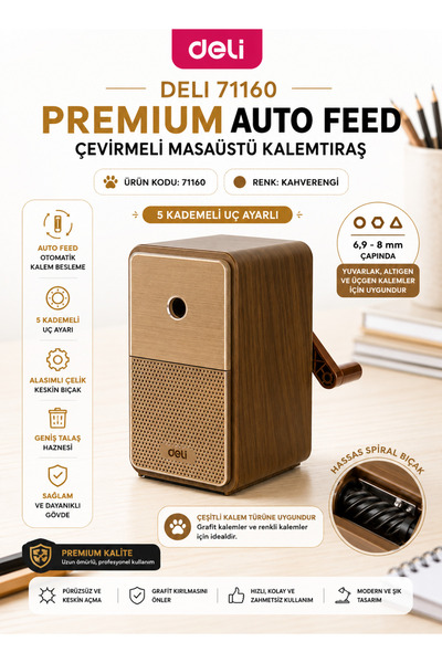 Deli Hand-Cranked Pencil Sharpener by Xiaomi - Bro