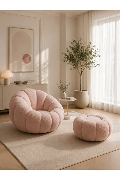 ERİZA İcon Berjer ve Puf (Bukle 51) Pembe, Kasa Bukle 51