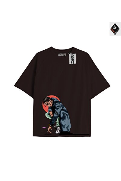 Adrift Tricou unisex oversize negru Travis Scott - Potrivire confortabilă