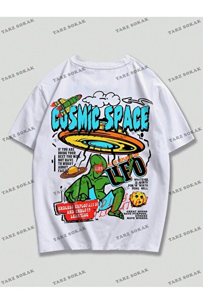 FANBOX SHOP Unisex muški/ženski UFO T-shirt