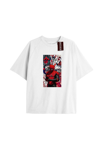 TIMESWASTINGIRL Tricou Spider-Man cu imprimeu de ziar Model No Way Home