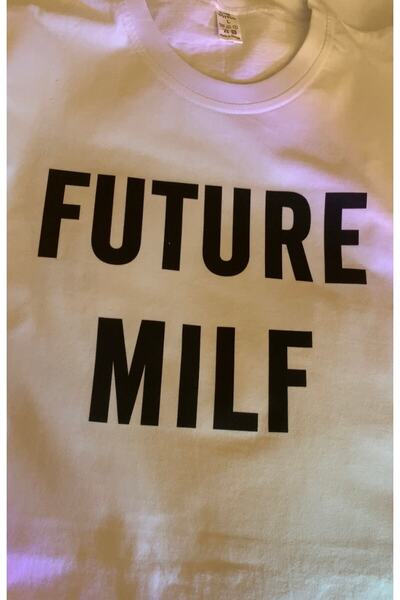 TIMESWASTINGIRL Y2k Unisex Oversize Future Milf Tshirt