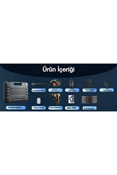 KRAFT HART En Yeni Çift Akü Şarjlı Yüksek Basınçlı Oto Araba Bahçe Yıkama Ve Temizleme Tabancası Makinesi Yeşil