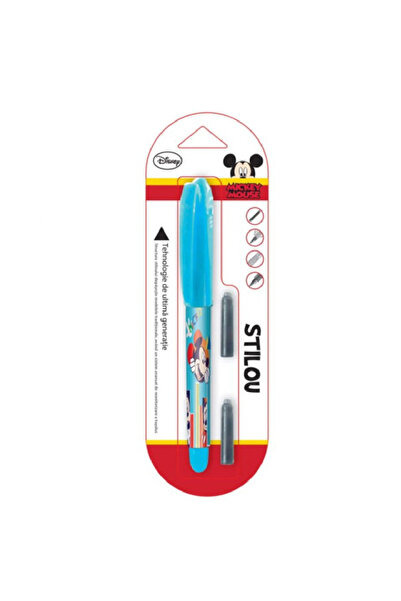 Mickey Mouse Blister Stilou Mickey Mouse, cu 2 rezerve, stilou Iridium