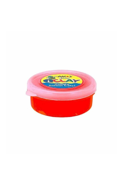 Amos Plastilina iClay Amos, 18g/cutie, rosu