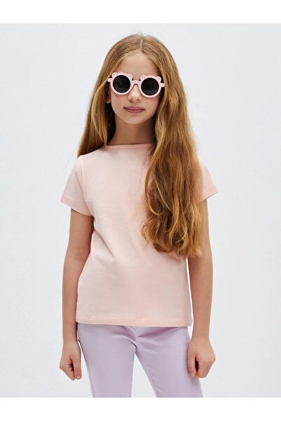 LC Waikiki Crew Neck Basic Short Sleeve Girls' T-Shirt (S4)