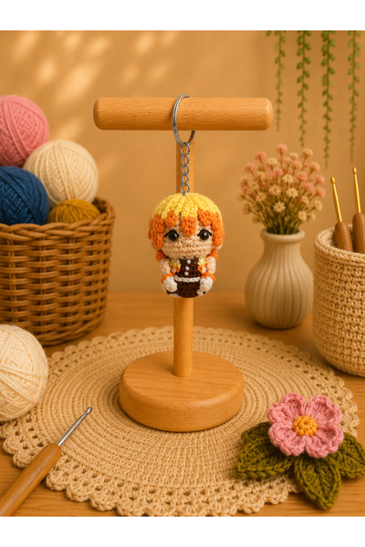 Morey Πλεκτό μπρελόκ Amigurumi - Χειροποίητο αξεσουάρ τσάντας και διακοσμητικ...