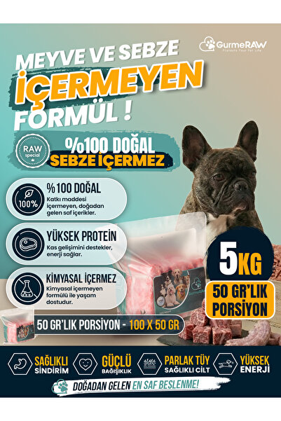 | RAW SPECIAL | Toplam 5 kg | 50 gr Porsiyonlu | Kişiselleştirilebilir Temel BARF Formülü