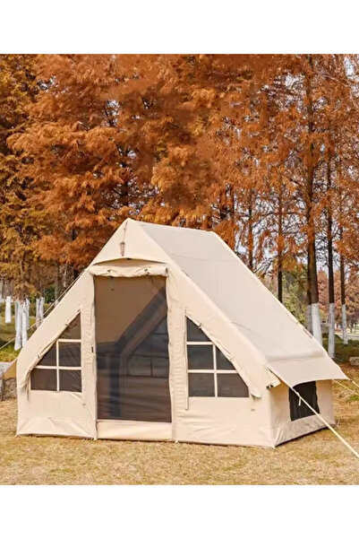 Tisul 6 Kişilik ŞİŞME Plaj Kamp Tatil Çadırı Oxford Kumaşlı Pompalı Çadır