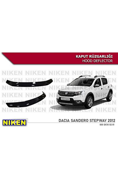 Niken Dacia sandero stepway kaput rüzgarlığı koruyucu 2013+