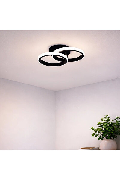 OEM Candelabru LED VERTEX CIRCULA 22W, 2 inele, rame metalice, lumină rece/ca...