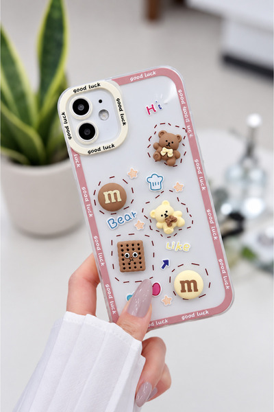 Go Aksesuar Iphone 11 Şeffaf Ayıcık Tasarımlı Yumuşak Silikon Kamera Korumalı...