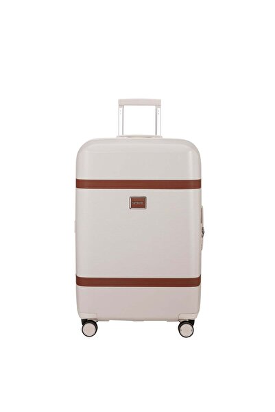 Samsonite Image Kırık Beyaz - 4 Tekerlekli Körüklü 69/25 Orta Boy Valiz