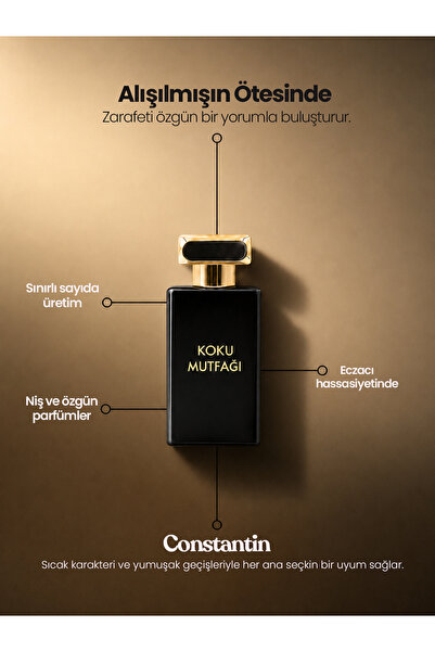 KOKU MUTFAĞI CONSTANTIN Kadın Parfüm 50 ml | Kalıcı Niş EDP Parfüm | Vanilla,...