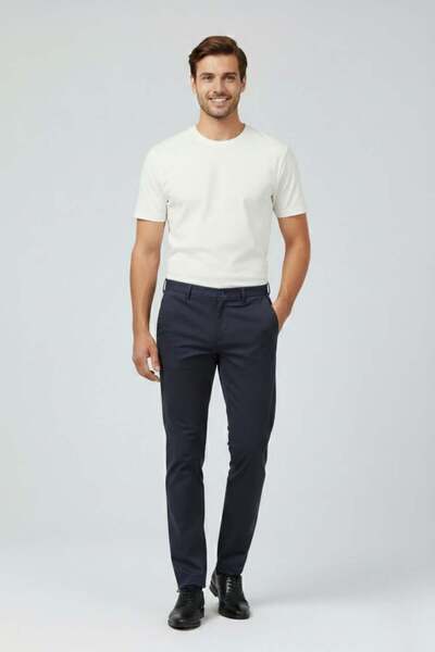Uki LACİVERT Comfort Fit Klasik Pantolon