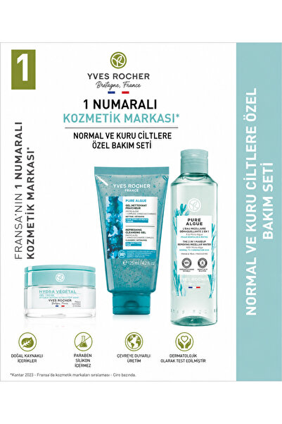 Yves Rocher Normal Kuru Cilt - Günlük Arındırıcı Rutin Seti-9916717