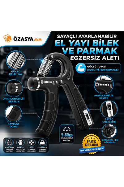 DEMİRALP37 El Bilek Ve Kol Geliştirici Kavrama Güçlendirici Damar Parmak Egze...