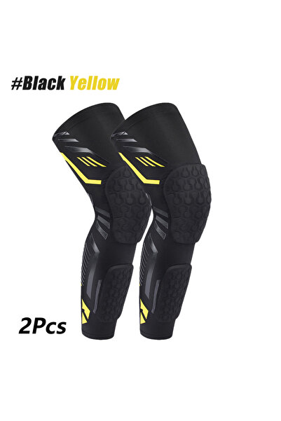 Choice XXL BlackYellow-2pcs 1/2PCS Knee Braces, Crashproof Knee & Calf Pads, ...
