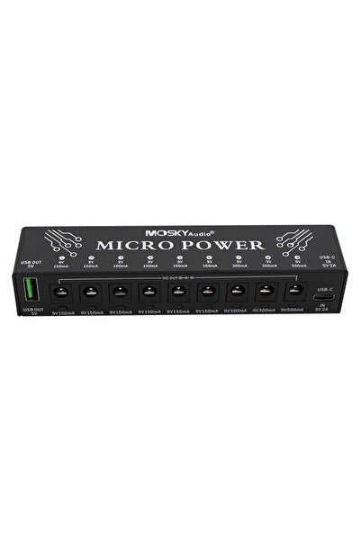 Choice Mosky Micro Power 9 DC Outputs +1 USB Output Effect Pedal Power Supply...
